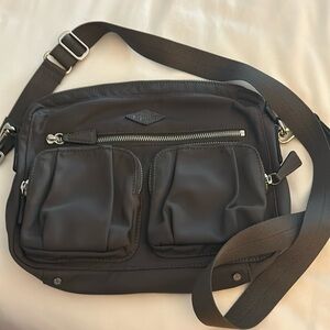 MZ Wallace Pleated Nylon Cross Body Bag